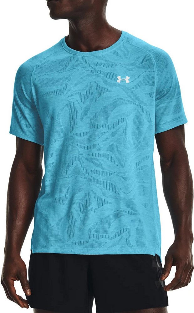 Tricou bărbătesc Under Armour UA Streaker Jacquard Tee LG Albastru deschis photo 2